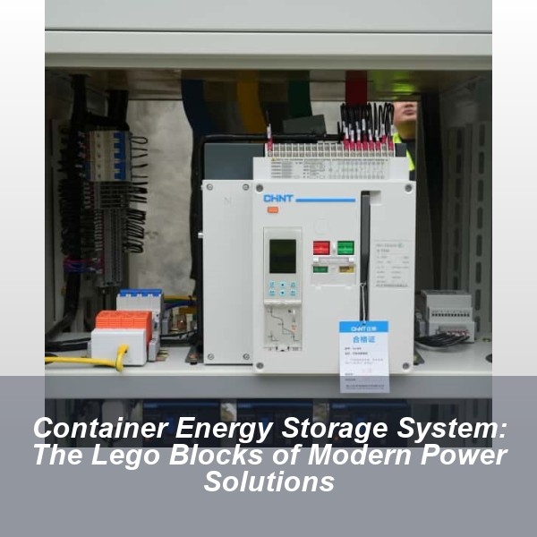 Container Energy Storage System: The Lego Blocks of Modern Power Solutions